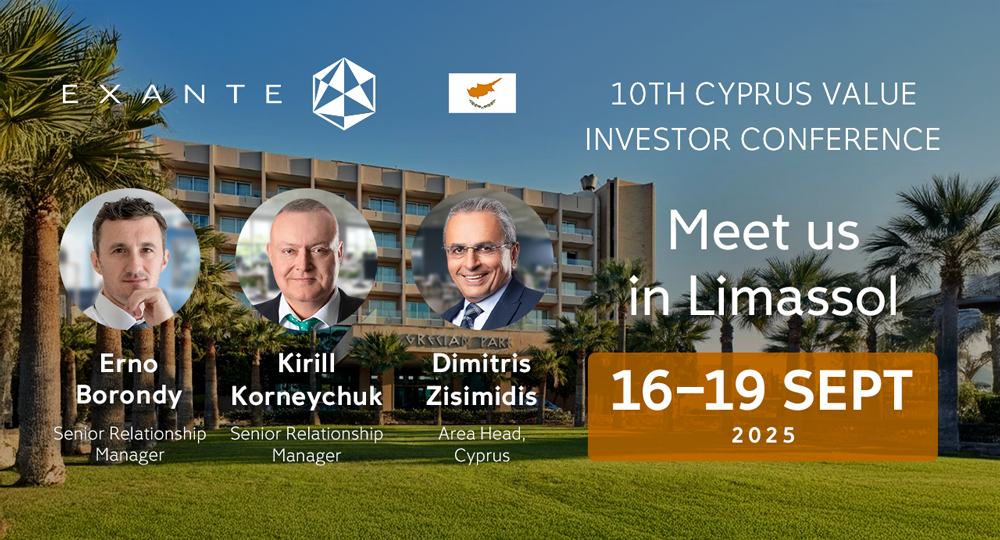 EXANTE sponsors the 10th Cyprus Value Investor Conference