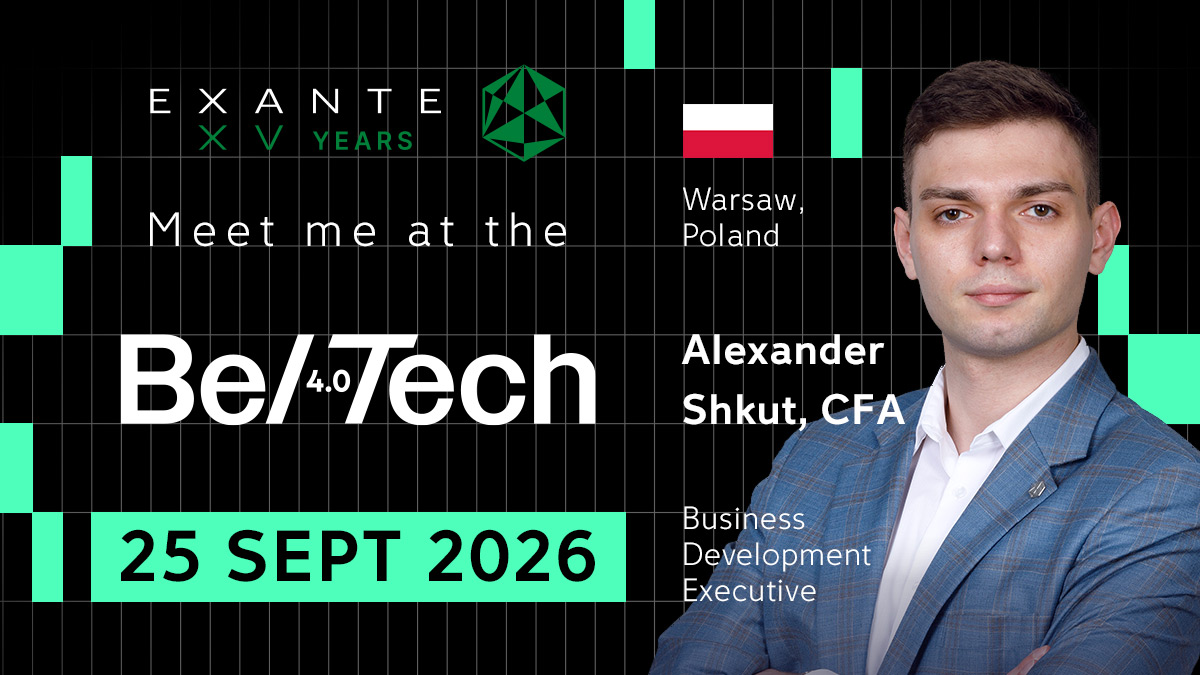 EXANTE is proud to sponsor BelTech 4.0 in Warsaw