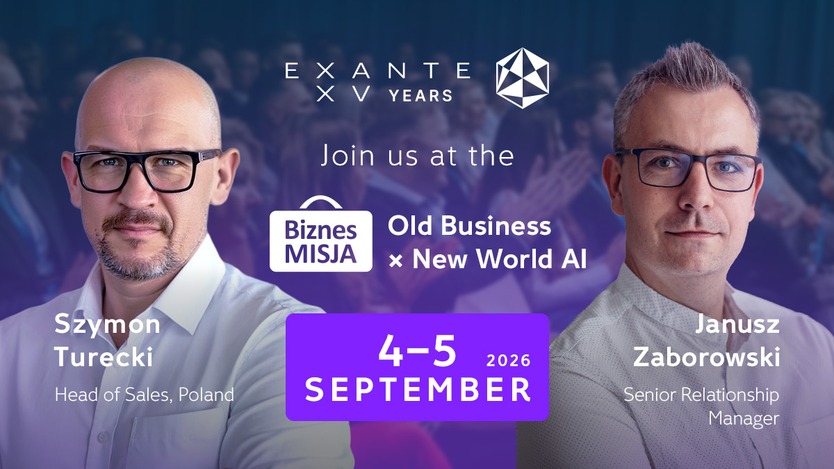 Meet EXANTE at Biznes Misja: Old Business x New World AI