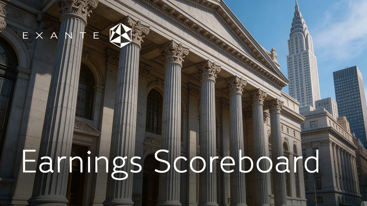 Earnings Scoreboard - When trading replaces rates: Q1 begins