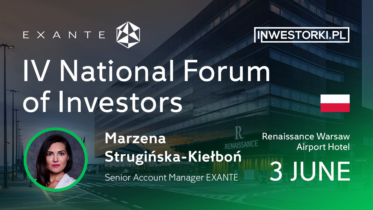 EXANTE sponsors the Forum for Female Investors Inwestorek in Warsaw