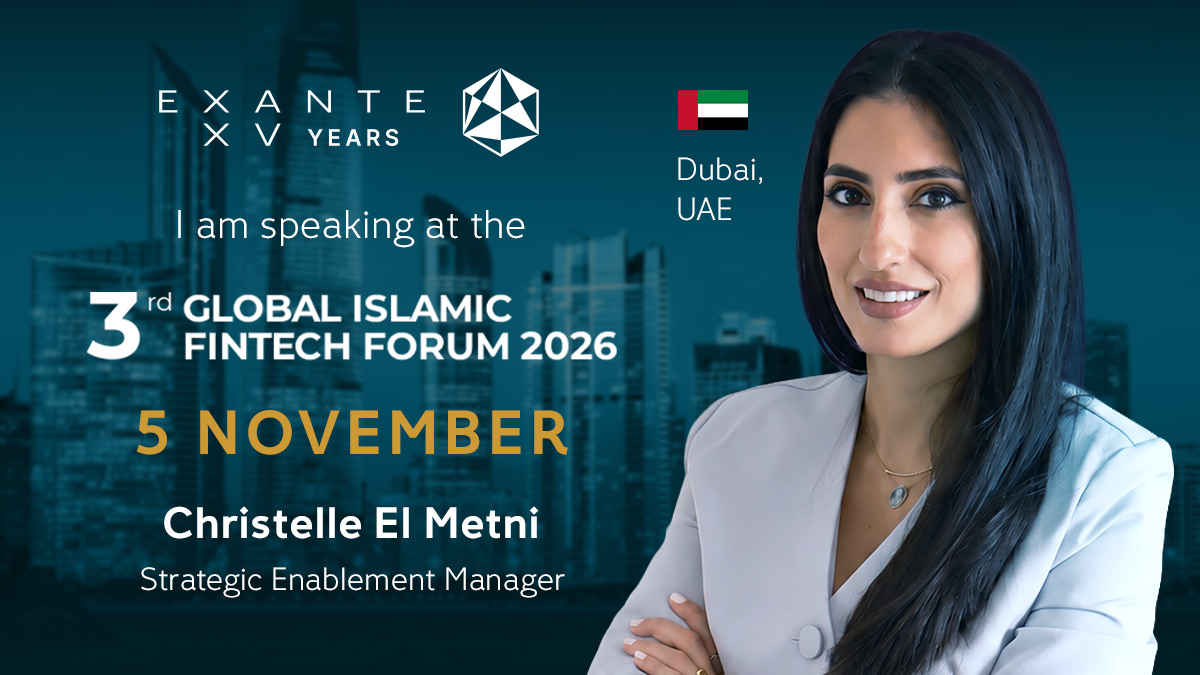 Christelle El Metni speaking at the 3rd Global Islamic Fintech Forum 2026 in Dubai on November 5th.