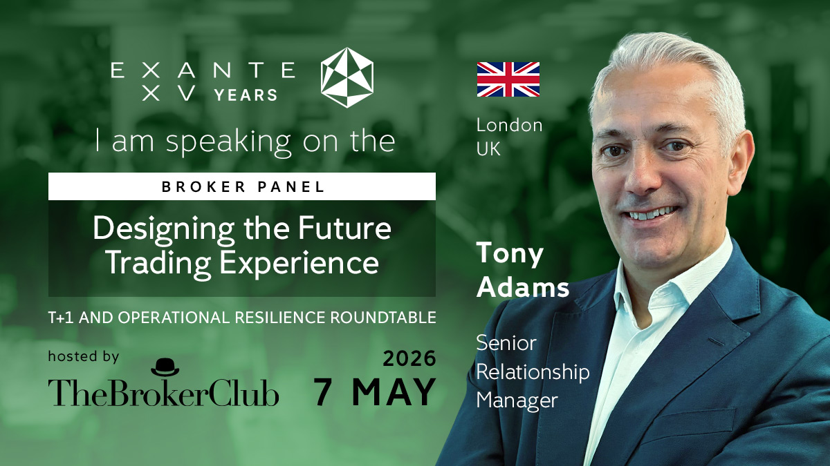 Tony Adams speaking at The Future of Broking 2026 conference