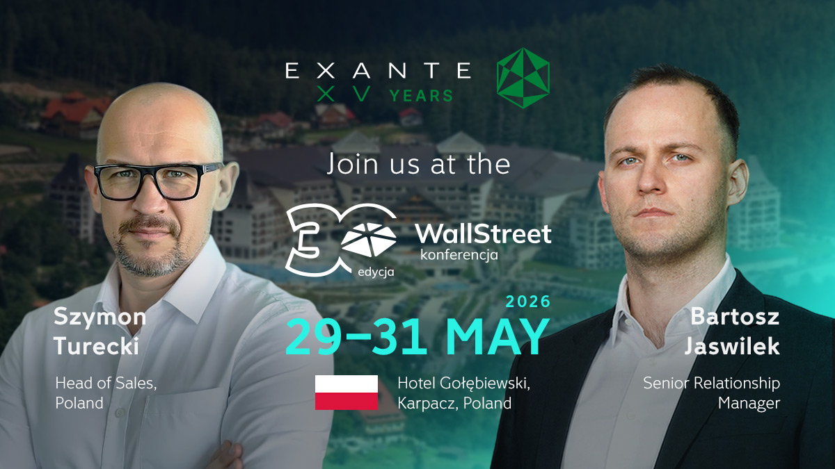 Meet EXANTE at WallStreet Poland – Karpacz
